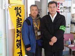 鈴木所長(右)と折笠専務